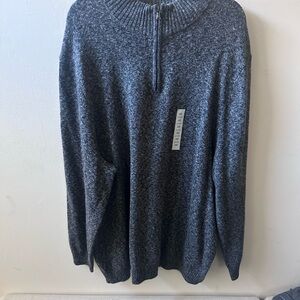 Croft & Barrow Men's Charcoal Zip-Up Sweater